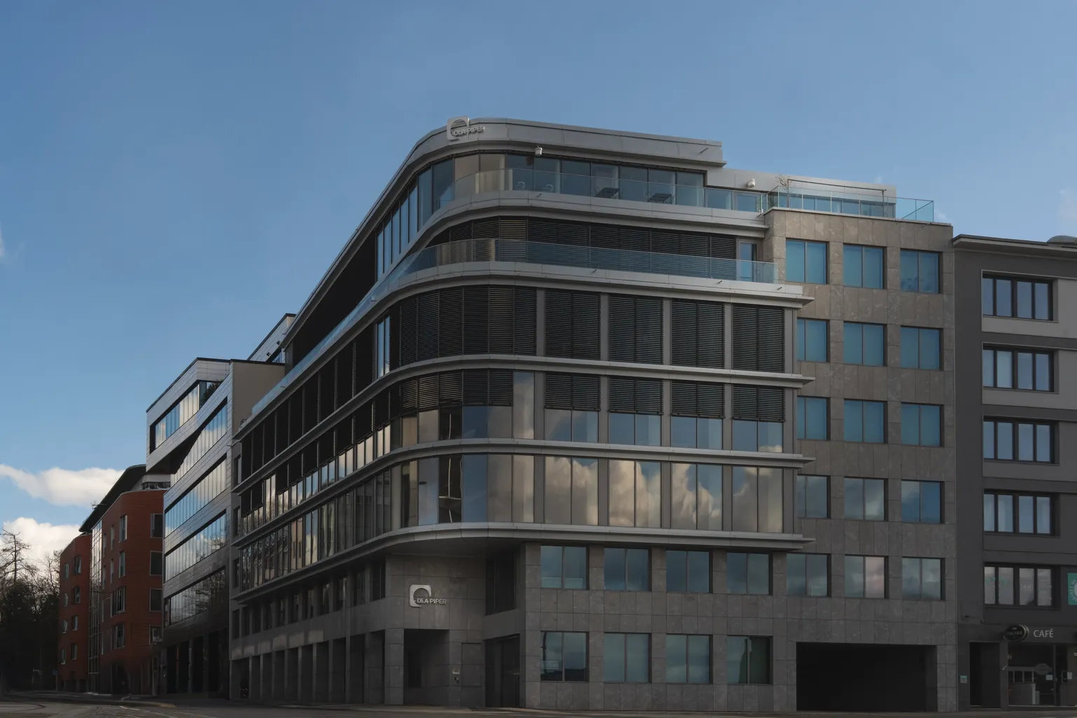 Corporate and architectural photographer in Luxembourg shoots a law firm's modern office interior