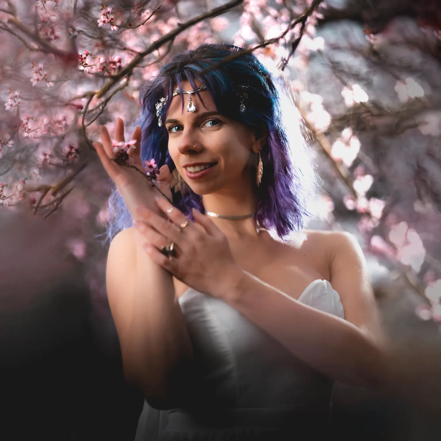 Creative portrait photography in Luxembourg, soft spring light wrapping a relaxed subject